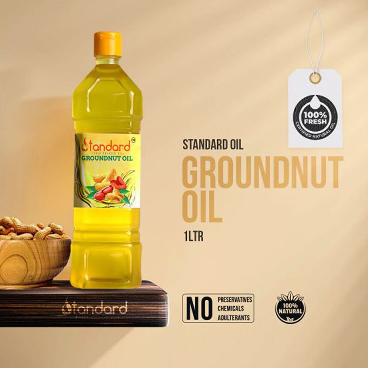 Cold Pressed Groundnut Oil