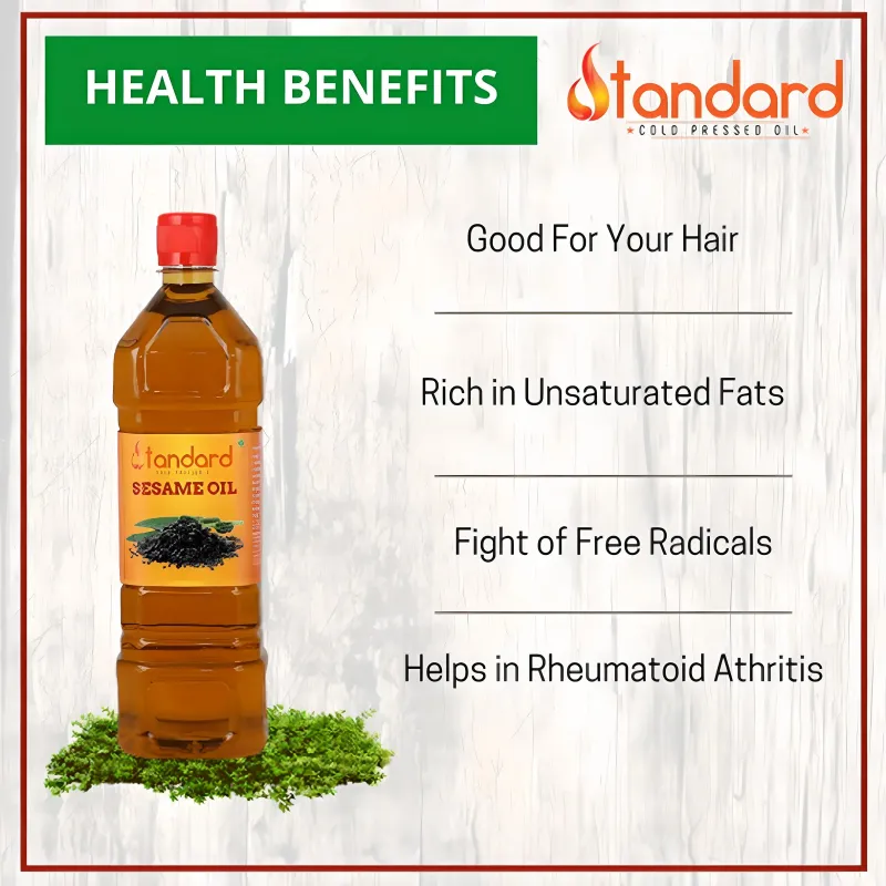 Cold Pressed Gingelly Oil / Black Sesame Seed Oil / Til Oil – 100% Natural, Unrefined &Amp; Healthy Cooking Oil 4 Cold Pressed Gingelly Oil In A Traditional Wooden Press Bottle – Natural And Healthy Cooking Oil