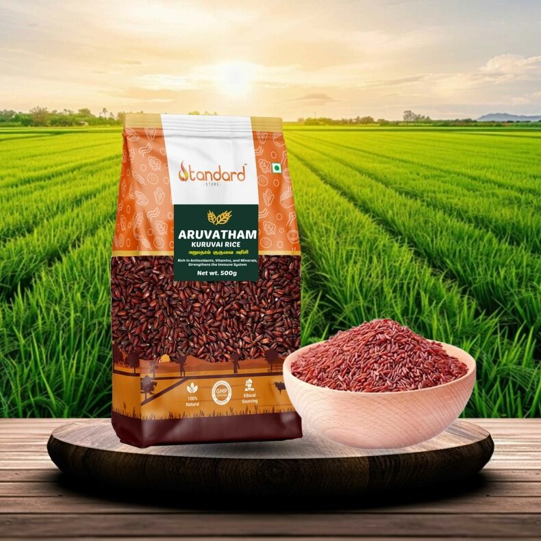 Buy Now-Nutrient-Rich Arubatham Kuruvai Rice, Supporting Digestive Health And Energy With Its Wholesome Grains