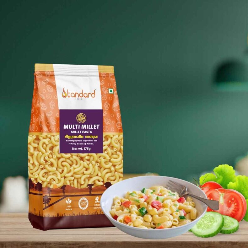 Near Me Vegan Multi Millet Pasta - Crafted From Multiple Millets, This Pasta Is Rich In Protein And Fiber, Suitable For Vegan And Gluten-Free Diets._11Zon