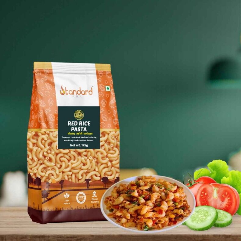 Shop Now- Red Rice Millet Pasta For Healthy Living - An Excellent Source Of Fiber And Protein, This Pasta Is Ideal For Gluten-Free Diets And Wholesome Cooking_11Zon