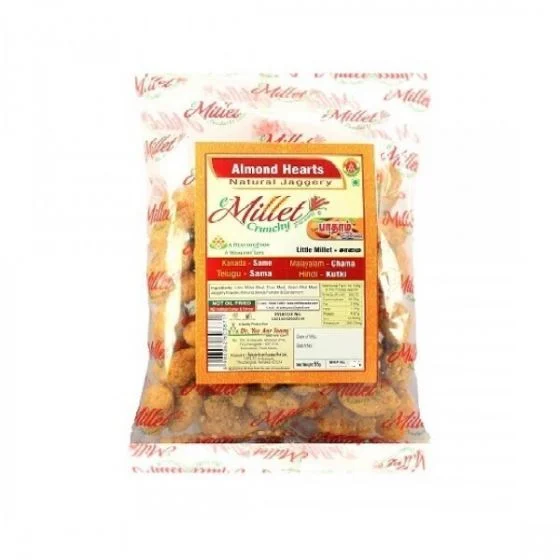 Almond Hearts Millet Sweet Pops / 50G 1 Little Millet Sweet Pops